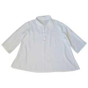 Chalet Women's Top Shirt 100% Linen Size XL